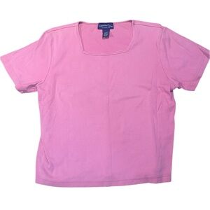 Charter Club Vibrant vintage Pink Top size large
